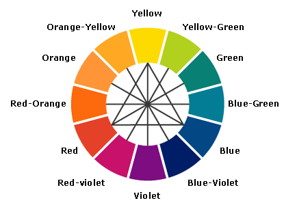 opposite of green on color wheel